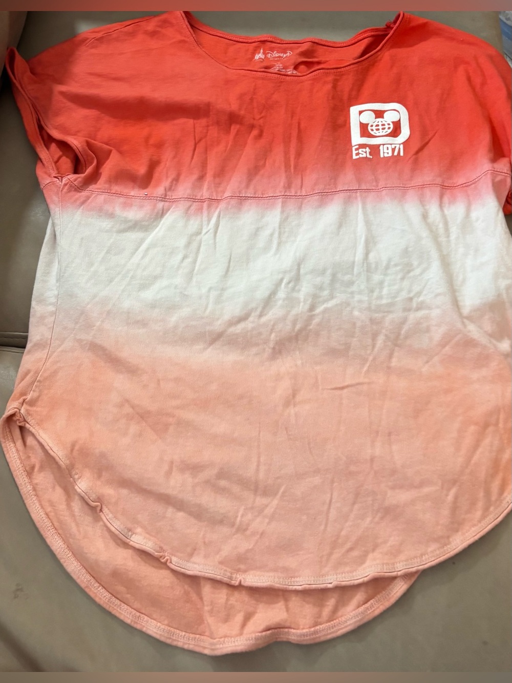 Disney Parks Spirit Jersey XS Walt Disney World Ombre Pink Tee